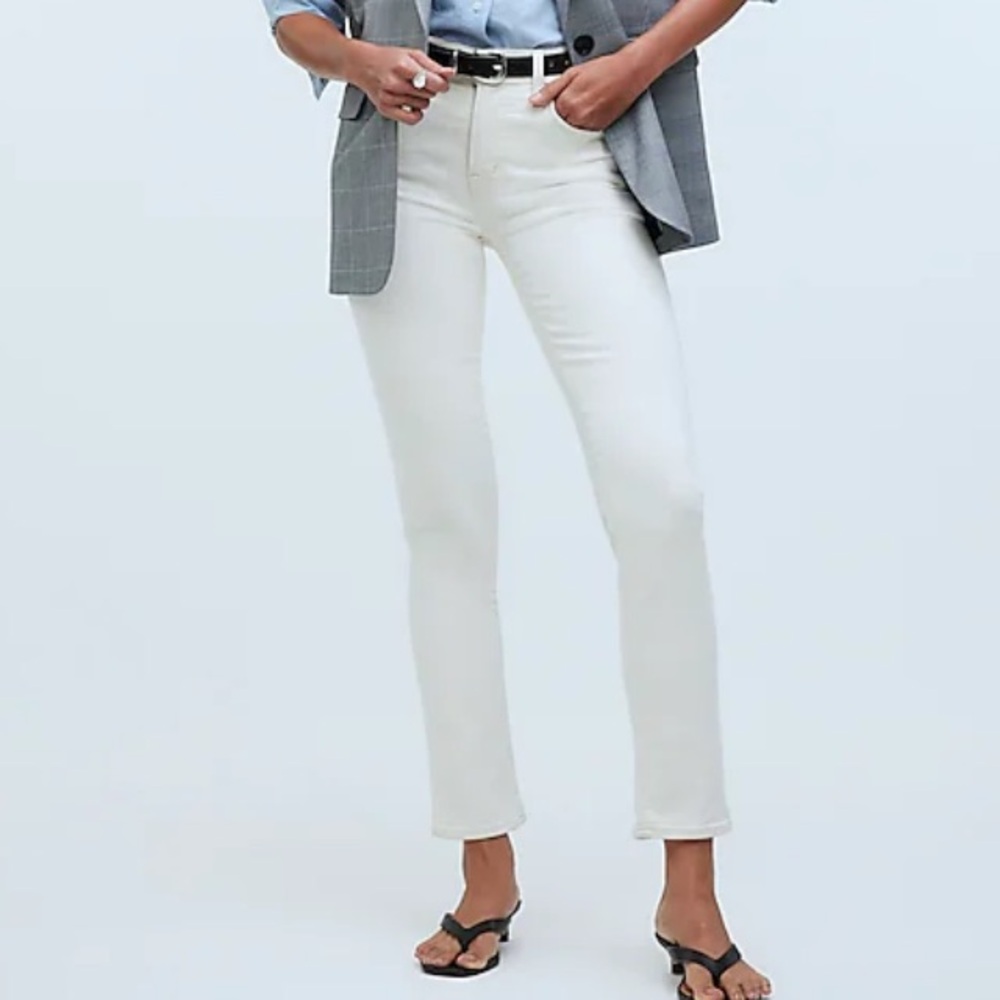 NWT Madewell Mid-rise skinny jeans in white size 31